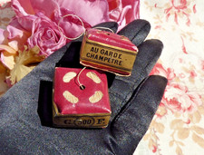 Mercerie ancienne, DUO de BOBINES de fil de lin extra  "Au Garde Champêtre" C.F