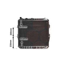 RADIATEUR POUR  TOYOTA LJ70