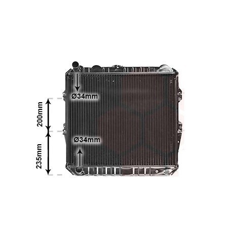 Radiateur pour toyota lj70 - pour,