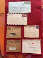 WW 2 US ARMY LETTER X 6 SOLDAT