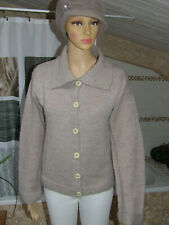 PHILDAR  Joli pull / cardig  tricoté main  laine mélangé taille 38 parfait état