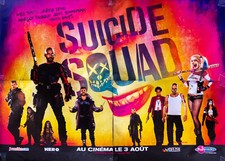 SUICIDE SQUAD Huge French Eight Panel DS Vintage Movie Poster Original 2016