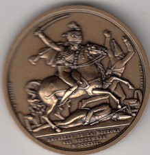 Médaille Française en bronze du XX Siècle Napoléon Bonaparte Empereur