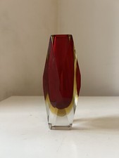 Vase verre facettes Murano