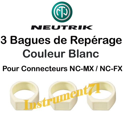 Anneaux couleur blanc - couleur,