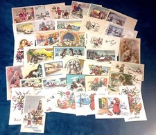 Noël Bonne Année  / Lot + de 50 petites cartes format mignonette ou + grand