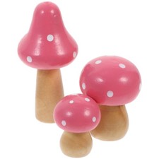  3 Pcs Champignon Simulé Joli