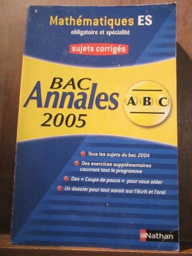 Bac annales 2005 - bac, 2005/
