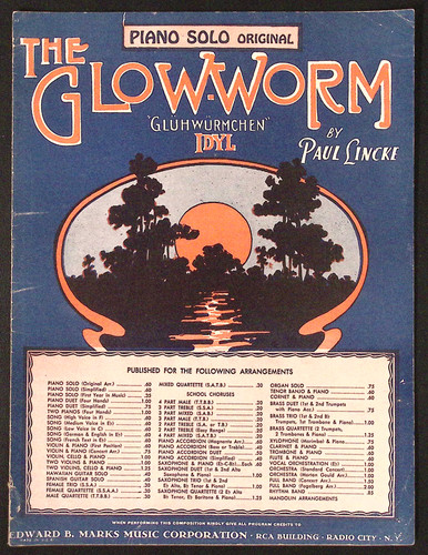 The glow worm - sheet, music