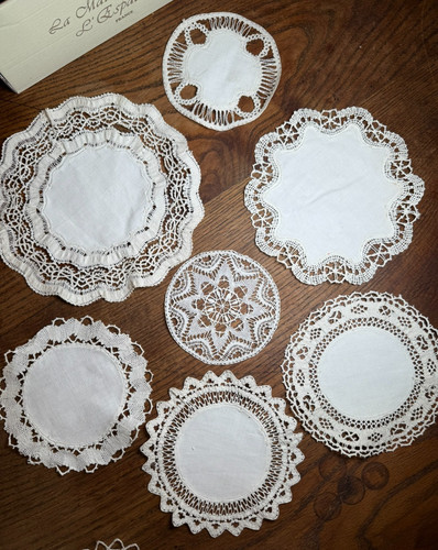 Textile ancien napperons - ancien,