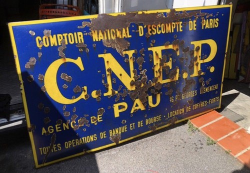 Ancienne plaque émaillée
