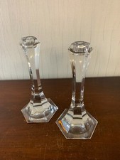 6 Bougeoirs en cristal de