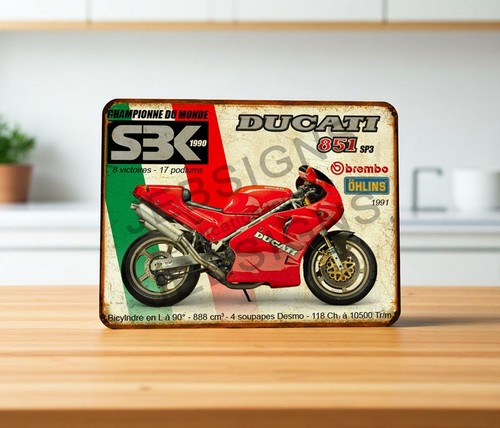 Plaque métal ducati 851 - , sp3