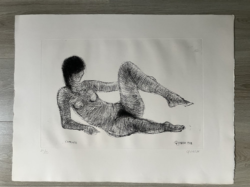 Lithographie estampe originale - lithographie,
