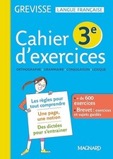 Cahier Grevisse - Français - 3e - Edition 2019 - Varbedian, Maud