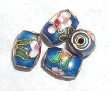 4 PERLES CLOISONNEES 10 MM