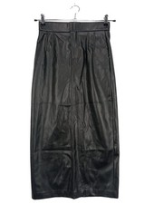 ZARA Jupe en cuir synthétique