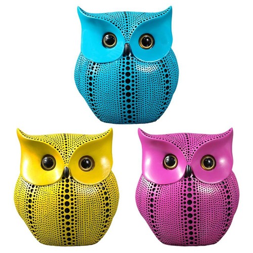 Résine hibou figure - résine,