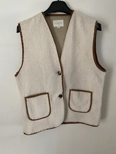 Doudoune Sans Manche Fourrure  Blanc LA PETITE ÉTOILE T2 Jamais Porté