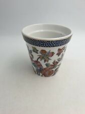 POT DE FLEURS EN PORCELAINE CHINOISE KEWDOS JARDINIÈRE PEINT À LA MAIN FLORAL DORÉ