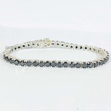 Black Diamond Tennis Bracelet