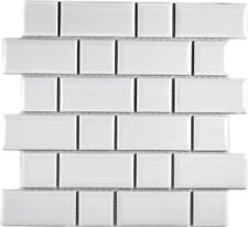 Mosaïque Céramique Blanc