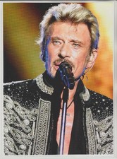 JOHNNY  HALLYDAY   N° 58  : PHOTO DE MAGAZINE  PLASTIFIEE .