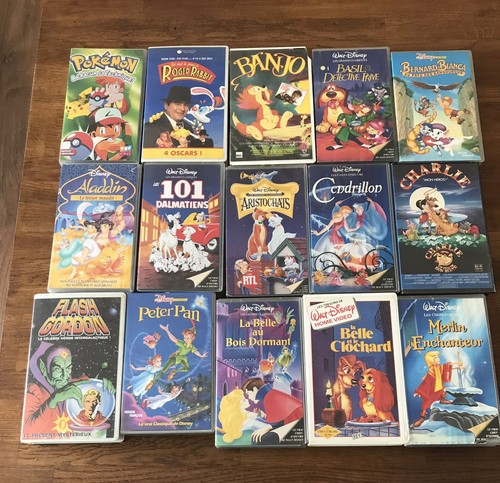 Vhs lot dessins - dessins, animés