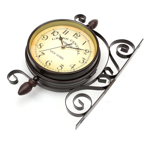 Horloge double face train