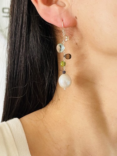 Boucles oreilles perle - d'oreilles, de