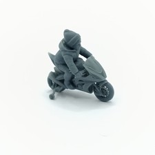 Diorama : Tim sur sa moto