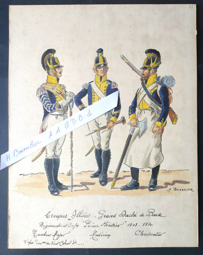 Boisselier aquarelle - h.,