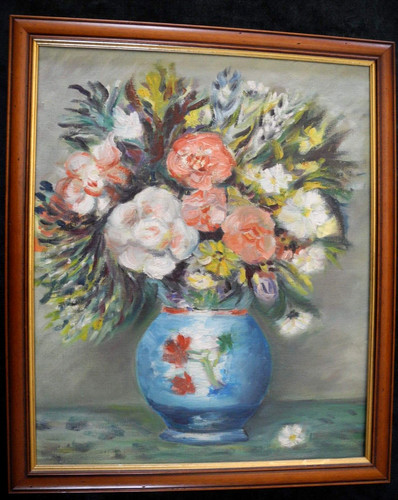 Tableau peinture bouquet - tableau,