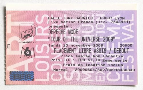 Depeche mode rare billet - depeche,