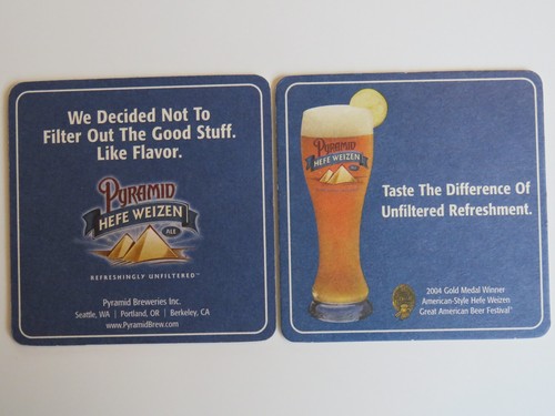 Sous verre bière - bière, pyramid