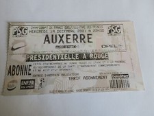 Ticket / billet  PSG - PARIS
