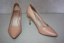 MINELLI Escarpins Cuir Beige Rosé Talons Fins T 39 BON ETAT