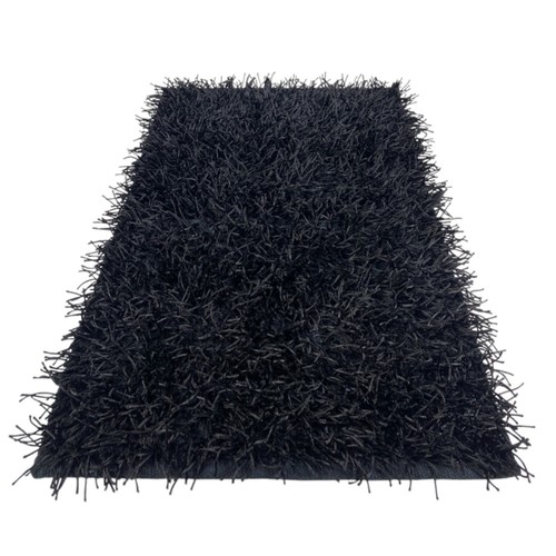 Tapis shaggy noir - tapis,