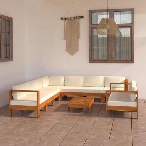 Salon jardin avec coussins - salon,