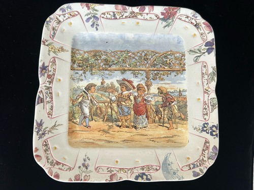 Rare superbe plat carré - rare,