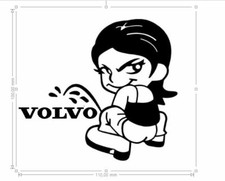 STICKER SCANIA VS VOLVO   poids lourds V8 TRUCK TRACTEUR 100x110mm