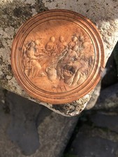 Boîte À Priser Bois Pressé 19eme Snuff Box 19th Century Tabacologie