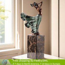 Bronze Woman in the Wind