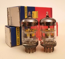 2 strong EC88 / E88C 6DL4 Tube triode RTC appairés, nos / nib closely matched