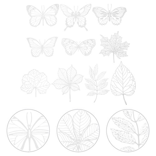 10pcs cyanotype paper modèles - cyanotype,