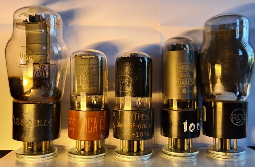 6v6 vacuum tubes 6v6g - vacuum.,