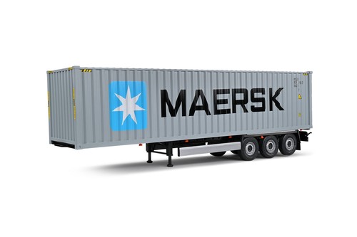 Remorque porte container gris - container,