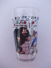 HERGE TINTIN Verre 1994 Amora Ile noire singe 12 cm grand modèle bande dessinée