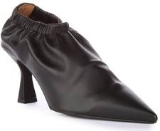 JUSTINREESS ENGLAND Reine 7.6cm Talon Cuir Souple Femmes Talons Noir UK 3 -