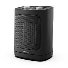 Pro Breeze Radiateur Soufflant Céramique 1800W, 2 reglages Mode Ventilateur Noir